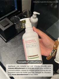 Conseils d'utilisation du shampoing Cheveudalia pour cheveux texturés.