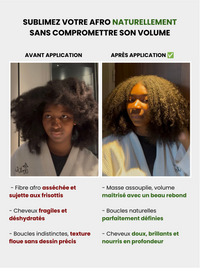 Résultat soin cheveu afro : hydratation, douceur et définition des boucles
